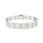 Image 2 of White gold tank link bracelet