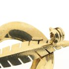 Image 5 of Gold feather brooch with pearl
