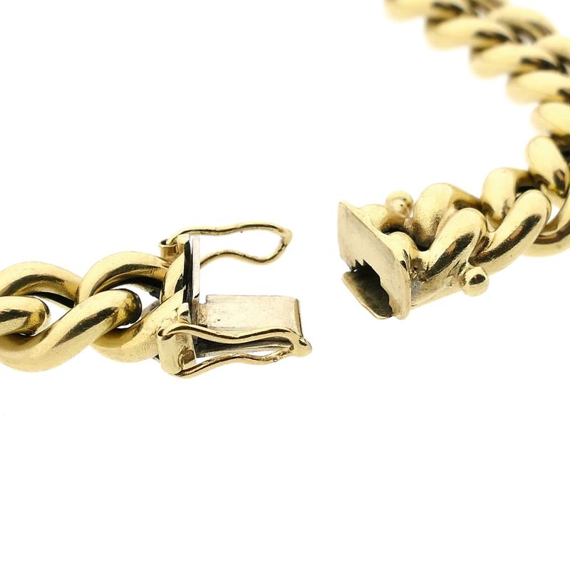 Afbeelding 4 van Gouden gourmetschakel armband | 20,5 cm