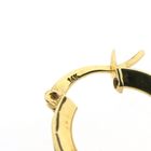 Image 4 of Gold earrings with zirconia; Ø 15.0 mm