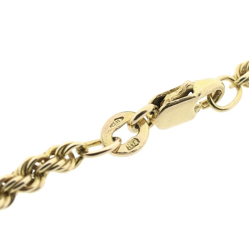 Image 5 of Gold twisted link chain | 50.5 cm