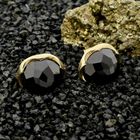 Image 2 of Gold Earrings with Garnet