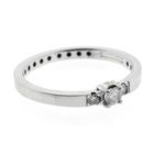 Image 5 of White gold ring with diamond | 0.16 ct. | Diamonde