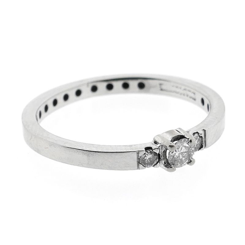 Image 5 of White gold ring with diamond | 0.16 ct. | Diamonde
