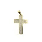 Image 1 of Gold cross with zirconia