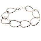 Image 1 of Silver wide link bracelet | 20 cm
