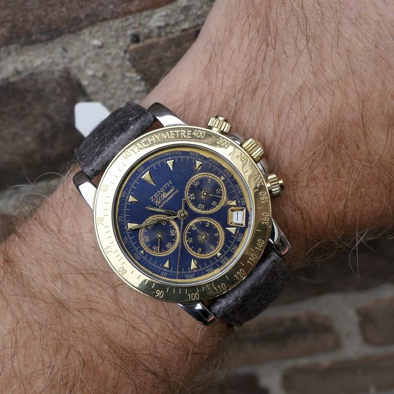 Image 12 of Zenith El Primero Rainbow; Automatisch chronograaf heren horloge