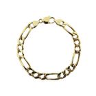 Image 1 of Gold Figaro link bracelet