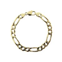 Gold Figaro link bracelet