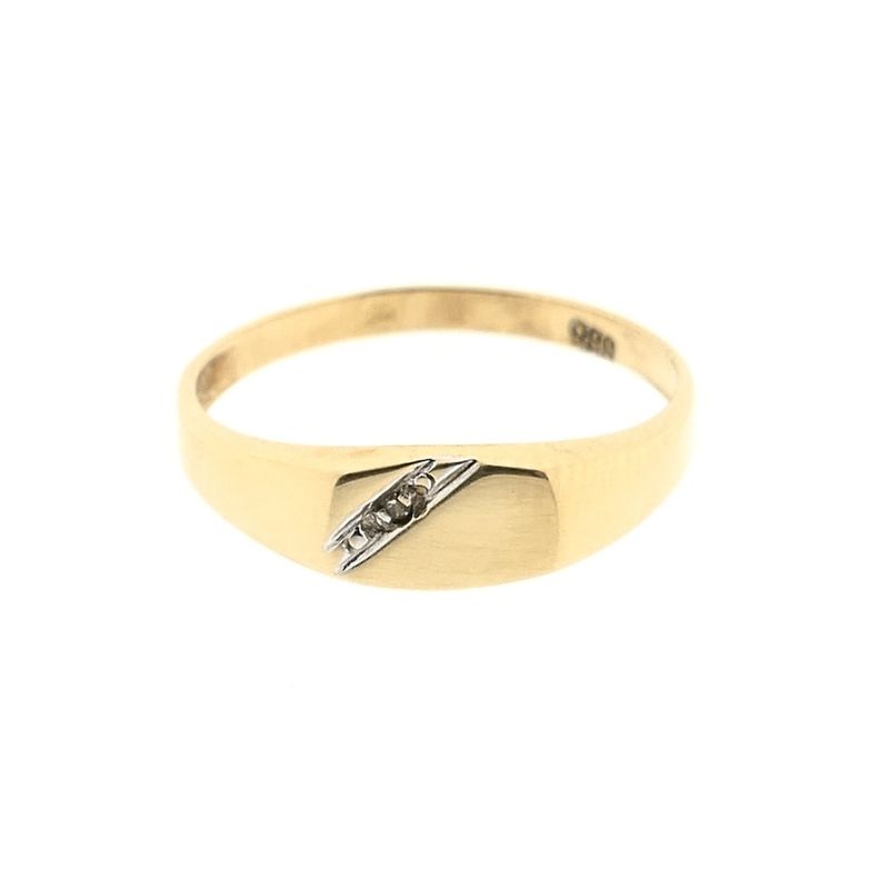 Image 7 of Gold ring with diamond | 0.005 ct.