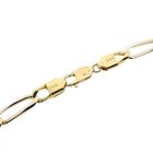 Image 6 of Two-tone gold Figaro link chain
