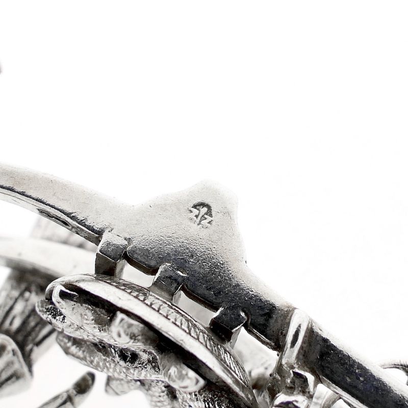 Image 5 of Antique silver statuette of a man and woman with a wheelbarrow