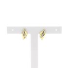 Image 1 of Gold stud earrings with diamond; 0.01 ct.