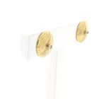 Image 3 of Gold stud earrings with diamond 0.01 ct.