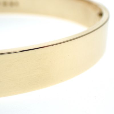 Solid gold wide slave bracelet | Ø 67 mm Image 2 of Solid gold wide slave bracelet | Ø 67 mm