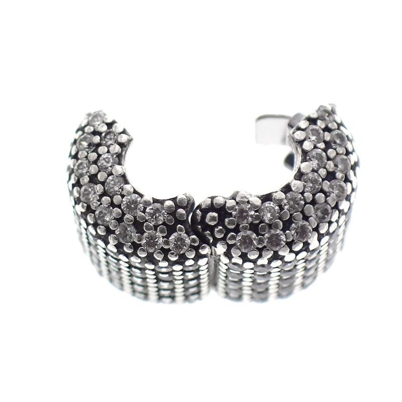 Image 4 of Pandora clip charm; Silver; Pavé