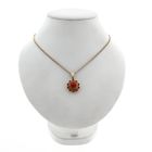 Afbeelding 3 van Gouden hanger met bloedkoraal