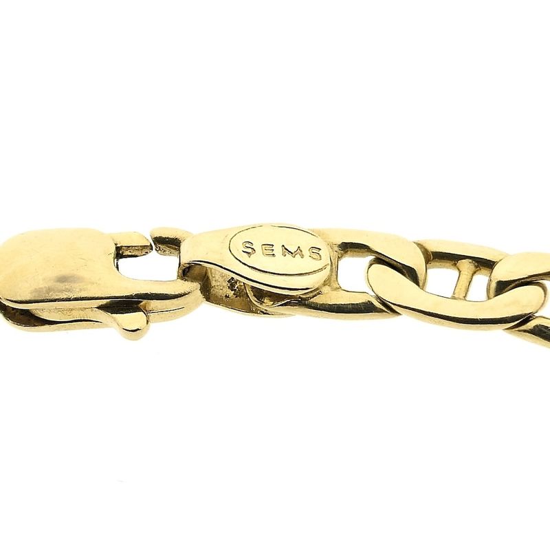 Image 6 of Gold navy link bracelet