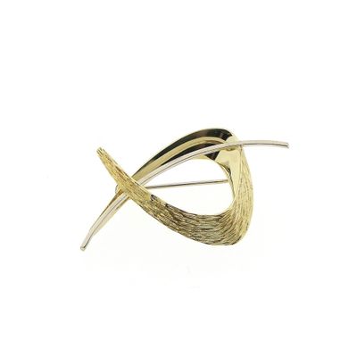 Image 1 of Two-tone gold brooch | Vintage