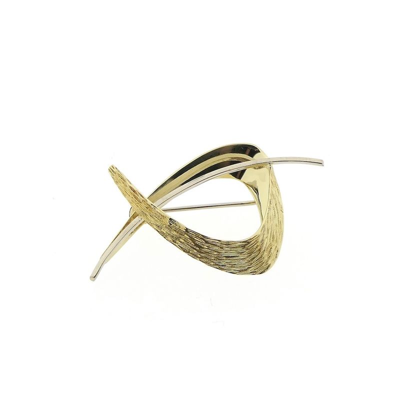 Image 1 of Two-tone gold brooch | Vintage