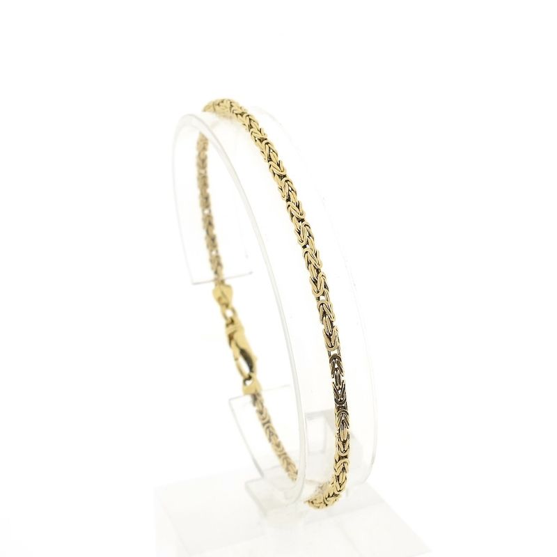 Image 1 of Gold king's link bracelet | 20 cm