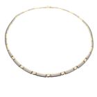 Image 1 of Two-tone gold fantasy necklace with coffee bean