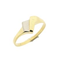 Two-tone gold ring