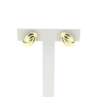Gold interwoven stud earrings