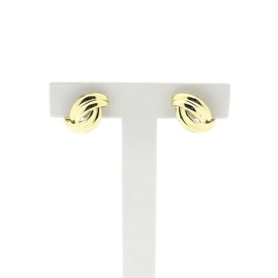 Image 1 of Gold interwoven stud earrings
