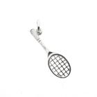 Image 3 of Silver pendant of a tennis racket