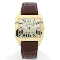 Cartier Santos Dumont; 18k gold watch
