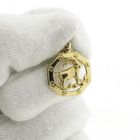 Image 8 of Gold zodiac sign pendant; Capricorn