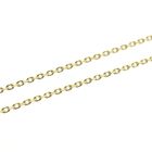 Image 4 of Gold anchor link necklace with a fixed pendant; four-leaf clover | 41.5 cm