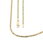 Image 1 of Gold square king link necklace | 62 cm