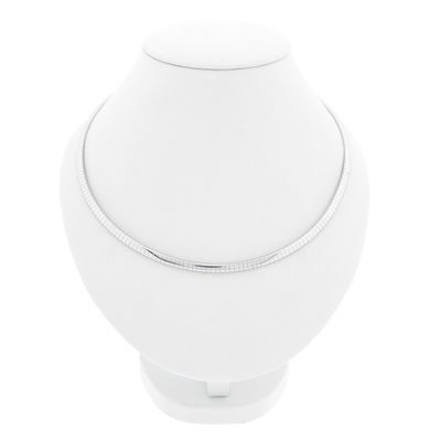 Image 1 of White gold Omega link necklace