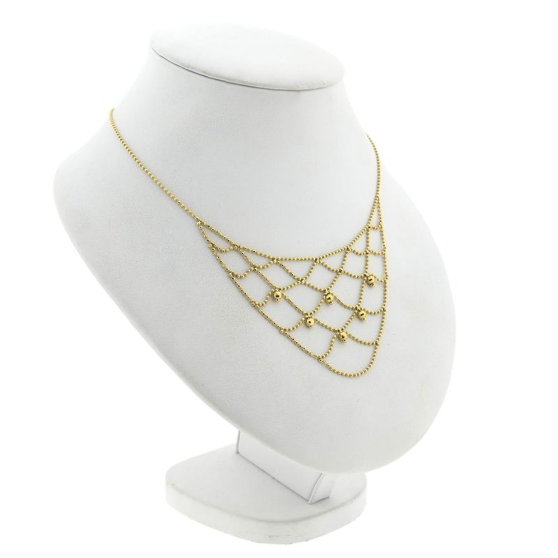 Image 3 of Gold Necklace with Ball Link; 14 Karat; 40 cm
