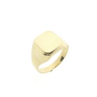 Gold men's signet ring