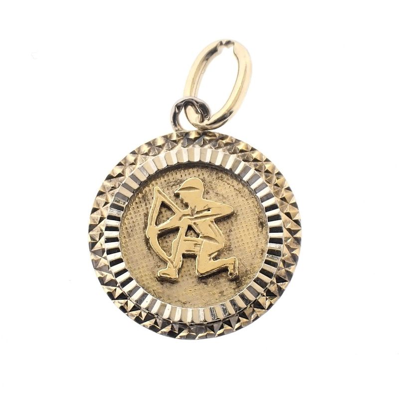 Image 1 of Bicolor pendant of the zodiac sign Sagittarius