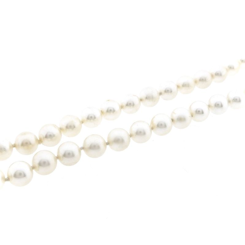 Image 7 of Pearl necklace with silver clasp | 45 cm