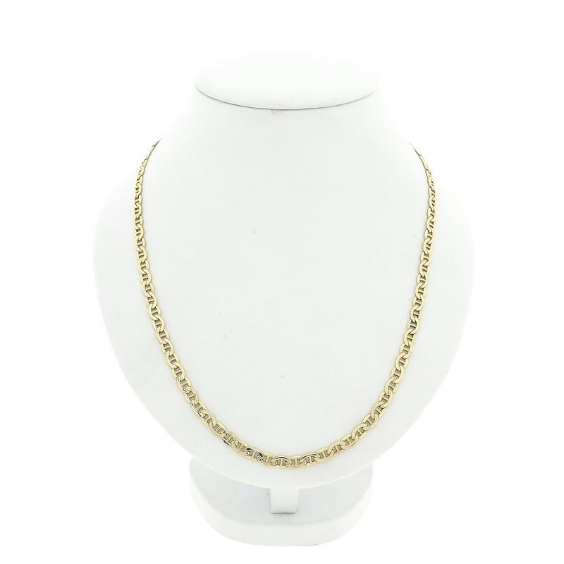 Image 1 of Gold navy link necklace
