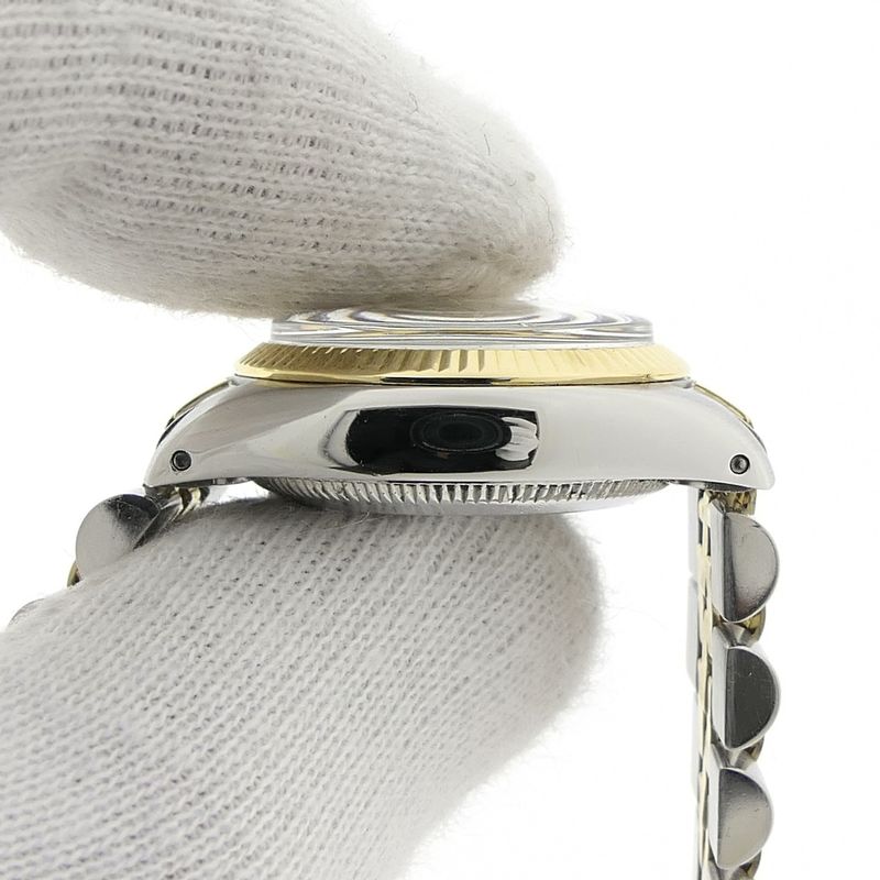 Image 8 of Rolex Oyster Perpetual 6719; Vintage 18k. goud/stalen dames horloge