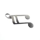 Image 3 of Silver pendant; Musical note