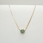 Image 1 of 18K Gold Necklace with Pendant | 42 cm