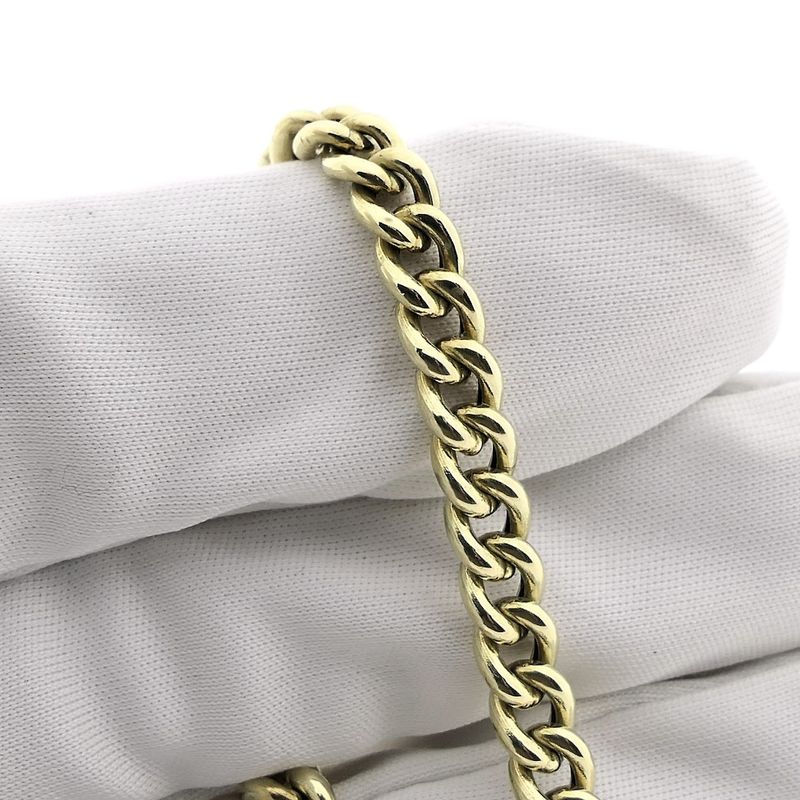 Image 5 of Gold gourmet link bracelet | 19 cm