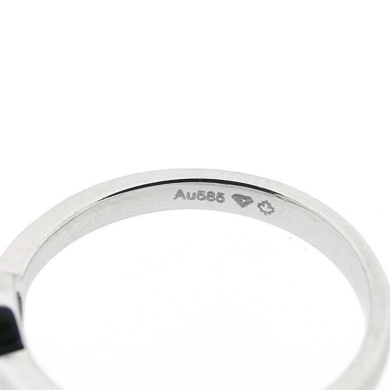 Image 6 of White gold solitaire ring with diamond; 0.40 ct.