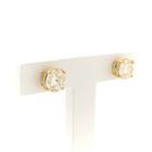 Image 9 of Exclusive gold earrings with diamonds; 2.90 ct.