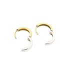 Image 8 of Two-tone gold hoop earrings | Ø 14.5 mm