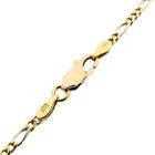 Image 3 of Two-tone gold Figaro link bracelet
