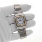 Image 12 of Cartier Santos Carree Automatic 2961; 18k. Gold/steel watch