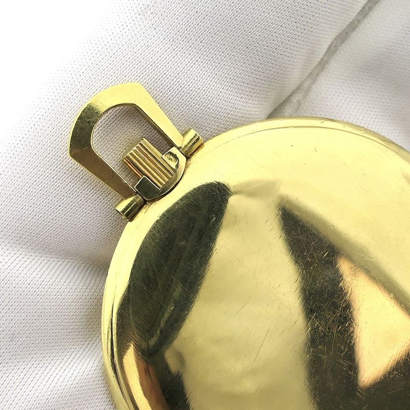 Image 10 of Omega vintage pocket watch 1181SC; 18k yellow gold, caliber 600 'Central Seconds'
